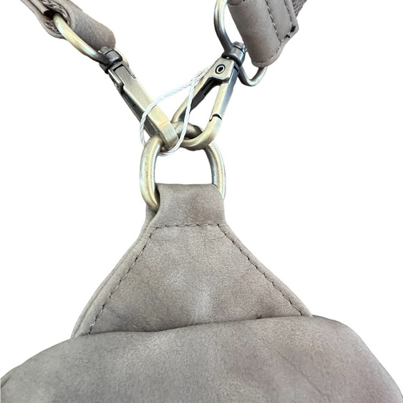 Joy Susan Tan Triangular Backpack with Adjustable Straps NWT - Picture 7 of 9